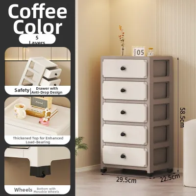HAOMEIJIA | Multi Layer Drawer Style Plastic Storage Cabinet
