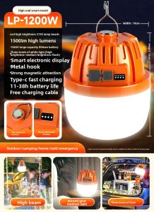 BOLUNKE | Ultra Bright Portable LED Charging Bulb