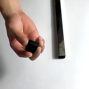200Pcs Square Tubular Plastic Plug Cap for Chair Table Furniture Insert Plug Steel Pipe End Caps Square Chair Leg Caps Plastic Square Tube Rectangular Tube Square Rubber Footin
