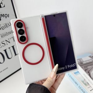 Ốp Điện Thoại Từ Tính Cho Samsung Galaxy Z Fold8 Ultra 7 6 5 Ốp Bảo Vệ Viền Mờ Bảo Vệ Bản Lề Tương Thích Với Magsafe