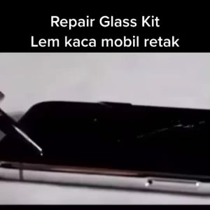 Lem Kaca Mobil Retak Lem Kaca Retak Windshield Glass Repair Kit Hitam Car Crak