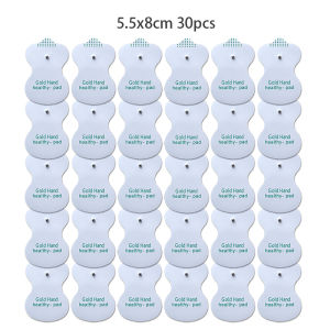 5.5X8CM Reusable 3.5mm Button Electrode Stickers with Combined Buckle for TENS Digital Massager Machine Accessory
