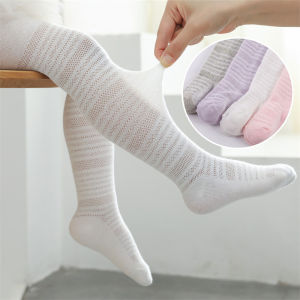 Spring Summer Thin Mesh Girls Tights Breathable Combed Cotton  Striped Baby Pantyhose Childrens Fashion Princess Leggings 1-5Y