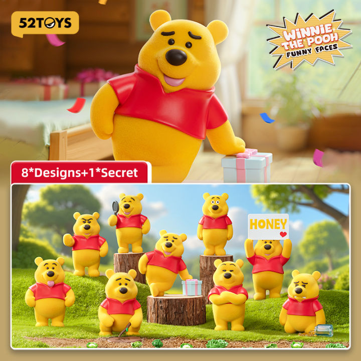 52TOYS Disney Winnie the Pooh Funny Faces Blind Box Figure Toy