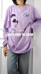 Kaos Oversize Wanita Nala Blus Kaos Katun Combed 24s S M L XL XXL 3XL Blouse Remaja Kekinian Jumbo