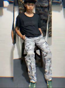 Celana Loreng Carventer Pants Vintage Wide Leg Gombrong Loreng - Carpenter Camo of white - Pria