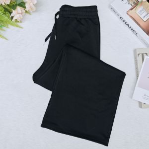 Seluar Palazzo Kain Tebal Seluar Panjang Palazzo Pants Elastic Waist Wide-Leg Trousers Long Pants 7838