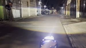 BiLED WST 2.5 INCH Fiber Karbon DC 55W/12V PROJECTOR LED BLUE LENS PROJIE Projector LED Motor Mobil