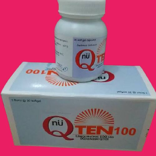 NU Q TEN 100 soft kapsul isi 30 suplemen kesehatan dan oksidan jantung