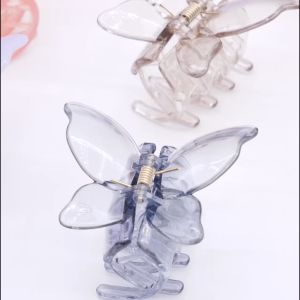 DeClip Jedai Butterfly Haircules Jepit Kupu Gigi 4 Ukuran 45cm Warna Stone grey
