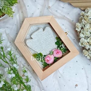 Kotak Kayu Bentuk Rumah Tempat Perhiasan Kalung untuk Seserahan Lamaran Pernikahan - KK.RUMAH
