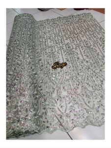 kain/bahan tile elisab/kain tile bordir Payet/kain kebaya