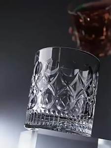 2 Chiếc 330ml Bộ Cốc Thủy Tinh Whisky Relief Drinkware Cho Cocktail Đá Cà Phê Bia Nước Rượu Pha Lê Trong Suốt Ly Cho Hộ Gia Đình