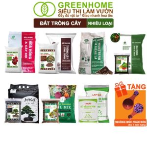 Đất Trồng Cây Greenhome Đất Trồng Hoa Hồng Đất Đỏ Bazan Đất Kiểng Lá Đất Trồng RauBonsaiSen Đá