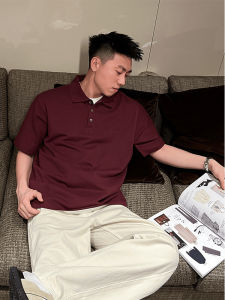 Vintage Wine Red Lightweight Mature POLO Shirt