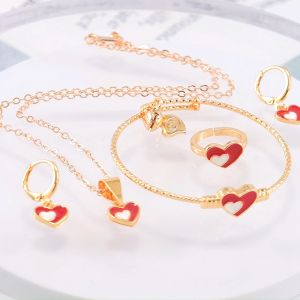 Hyl Jewelry 114S Set Perhiasan Anak Titanium Emas Lapis Terbaru Anti Karat Muda 24k