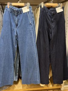 กางเกงยีนส์ทรงหลวมเอวสูง ทรงหลวม ทรงตรง กางเกงขายาวลำลอง สำหรับผู้หญิง ไซส์เล็ก ฤดูใบไม้ผลิและฤดูใบไม้ร่วง 2025