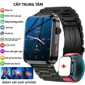 Đồng Hồ Thông Minh Huawei Air Pump 2025 Hỗ Trợ Cuộc Gọi Bluetooth Theo Dõi Sức Khỏe Với Chức Năng Đo Huyết Áp Axit Uric & Lipid Máu Tương Thích Với Android Wear Đồng Hồ Thể Dục