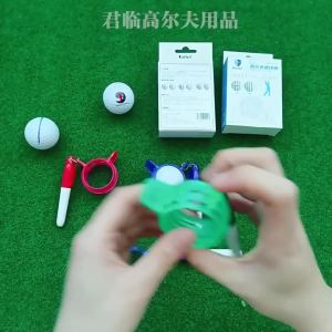 Penghantaran dari China [2025] Set Pen Marker Garisan Golf 360 Set Alat Lukisan Tiga Baris Alat Lukisan Garisan Penanda Bola Penolak Garisan Penanda Garisan 3.8