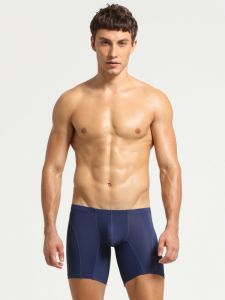 Seobean Seobean Youth Men Breathable U Convex Thin Low Waist plus Size Ice Silk Seamless Boxers