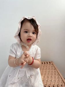 Beauty Lace Flower Baby Hat Summer Newborn Baby Girl Hat Cotton Mesh Infant Toddler Sun Hat Girls Bonnet Cap Beanie Hat Photo Props