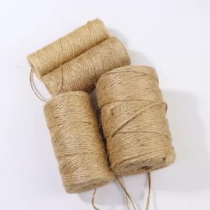Dây Thừng Đay Tự Nhiên 2mm Dây Thừng Vintage Dùng Làm Đồ Thủ Công DIY Chỉ May Trang Trí Tiệc Cưới Nhà Cửa Cuộn 100m