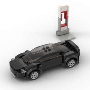 Cyberpunk Tesla Pickup Car Building Blocks Set