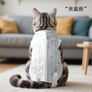 New Cat Spay Shirt Nursing Mother Cat Post Surgery Anti-Lick Weaning Milk Clothes Prevent Shedding Pet Supplies Cat Clothing