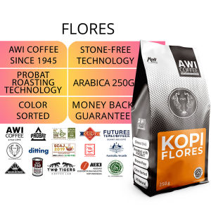 AWI KOPI FLORES BAJAWA 250gr | Roasted Coffee| Specialty |Single Origin |Coffee | Manual brew |Espresso