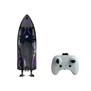 CONUSEA | RC Speedboat Toys with Light 2.4G Remote Control Boats Water Toy Electric Yacht Stunt Boat 20KM/H High Speed RC Ship Xmas Gifts