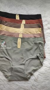 Victoria spring women Full panty highwaist plain silk  seamless panties 3 pcs per pack 1606