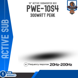 ALPINE PWE-10S4 ตู้ซับวูฟเฟอร์ 10นิ้ว ACTIVE SUBWOOFER เบสกว้าง พร้อมเพาเวอร์แอมป์ในตัว มีบูสเบสเร่งลดเสียง 300WATTS