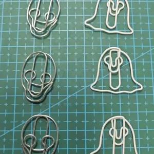 25Pcs Spooky Ghost Metal Clips Kawaii Gothic Halloween Desk Accessories Stationery Gifts for Students Journal Scrapbook