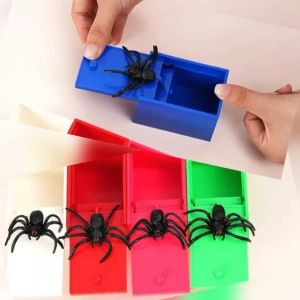 Full Trick Spider Funny Scare Box Plastic Hidden Spider Box Scare Box Fun Game Prank Trick Friend Toy Gift Power