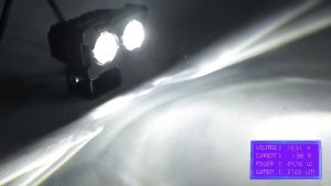 Newest Double LED Mini Driving Light Fog Light Dual Color for Motorcycle Headlight MDL Car