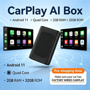 ANYFAR | Wireless CarPlay Android Auto AI Box Android 11 Car Multimedia Player 2GB 32GB Adapter Smart Mini Box Split Screen Mirror Link
