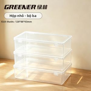 Greener | Hộp Đựng Linh Kiện Phần Cứng Nhựa Trong Suốt Có Ngăn
