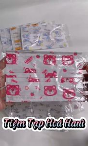 Set 10 Khẩu Trang Cho Bé Nhiều Họa Tiết Hoạt Hình Dễ Thương Gấu Dâu Kitty Gấu Pooh Cinnamoroll Đáng Yêu