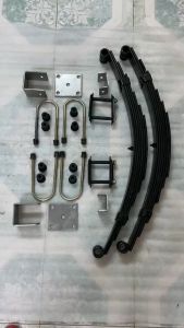 Bộ Nhíp tàu loại to dài 74cmrộng 5cm7látải trọng 1300kg dùng ráp xe 3 bánh4 bánh và bộ phụ kiện lắp nhíp đầy đủ