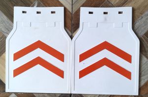 Karpet roda penahan lumpur Sersan Putih Warna Warni (1 set 2 lembar)