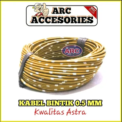 Kabel body bintik 0.5mm 20meter berbagai warna untuk mobil.
