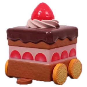 HULUXIONGDI | Strawberry Cream Cake Figure Gashapon