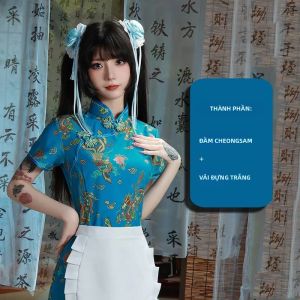 Váy Áo Dài Trung Quốc Lolita Cosplay Gợi Cảm Trang Phục Halloween Truyền Thống Cho Nữ Dùng Cho Các Buổi Biểu Diễn Chất Liệu Polyester.