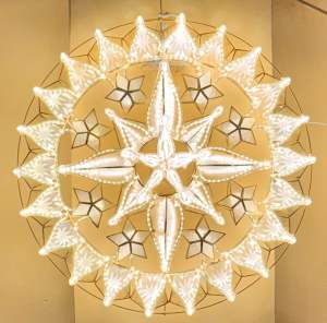 Lantern Capiz Christmas Decor(Tala Parol 20”w/Led Light