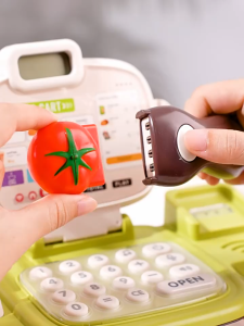 Supermarket Cash Register Toy Deluxe Multifunctional with Sound Calculator Pretend Play Toys for Kid
