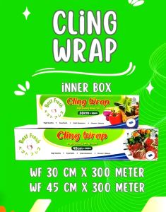 Cling Wrap Bestfresh 30 Cm x 300 M Kotak dengan Pisau Cutter / Plastik Wrap Makanan Kotak Best Fresh 30cm x 300m Bestfresh / Plastik Wrapping Film Makanan Kotak Bestfresh / Cling Wrap Makanan 30cm