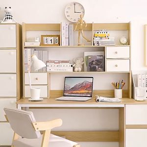 MIZONA Desktop Rack Shelf Tabletop Organiser Document Drawer Desk Home Office Student Small Bookcase Multi-layer Shelf Storage Rack Book Shelf Desk