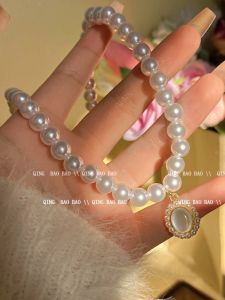 Pearl Imitation New Elegant Niche Design Retro Palace Style Necklace