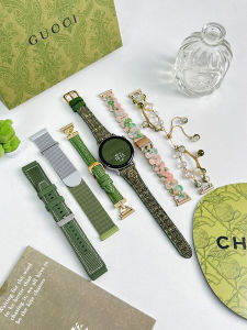 Green Strap Collection for Huawei GT5 Strap for Women 41mm Metal GT4 Watch Bracelet Watt4/3 Smart GT2 Womens Glory Watch 4pro Summer Classic Style Classy Ins Grass Green
