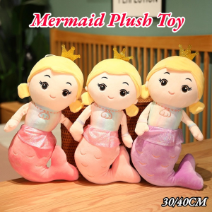Mermaid Stuffed Plush Toy Cute Mermaid Princess Plush Dolls Sofa Pillow Children Girls Doll Gift